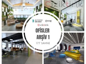Ofisler Arşiv 1 - Hazır 3DSMax Sahneleri
