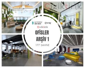 Ofisler Arşiv 1 - Hazır 3DSMax Sahneleri