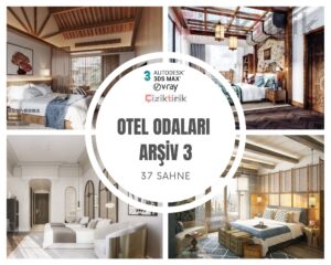 Otel Odaları Arşiv 3 - Hazır 3DSMax Sahneleri