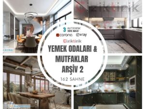 2 Yemek Odaları & Mutfaklar Arşiv 2 - Hazır 3DSMax Sahneleri
