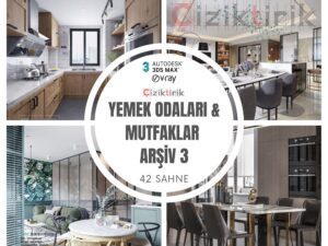 Yemek Odaları ve Mutfaklar Yemek Odaları & Mutfaklar Arşiv 3 - Hazır 3DSMax Sahneleri