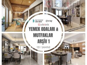 2 Yemek Odaları & Mutfaklar Arşiv 1 - Hazır 3DSMax Sahneleri