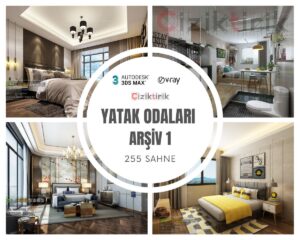 Yatak Odaları Arşiv 1 - Hazır 3DSMax Sahneleri