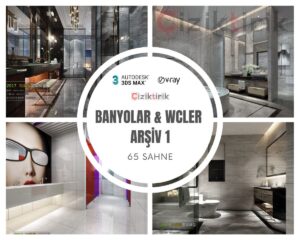 Banyolar ve WCler Arşiv 1 - Hazır 3DSMax Sahneleri