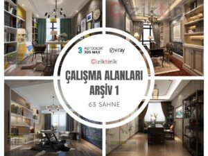5 Çalışma Alanları Arşiv 1 - Hazır 3DSMax Sahneleri