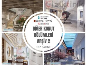 Diğer Konut Bölümleri Arşiv 2 - Hazır 3DSMax Sahneleri