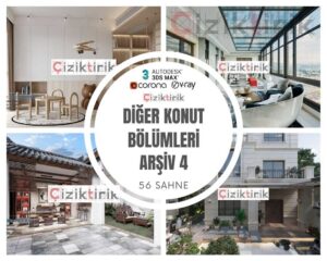 Diğer Konut Bölümleri Arşiv 4 - Hazır 3DSMax Sahneleri