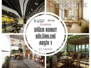 6 Diğer Konut Bölümleri Arşiv 1 - Hazır 3DSMax Sahneleri