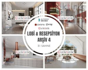 Lobi ve Resepsiyon Arşiv 4 - Hazır 3DSMax Sahneleri