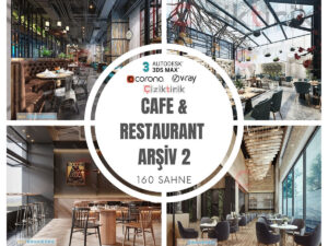 Cafe ve Restaurant Arşiv 2 - Hazır 3DSMax Sahneleri